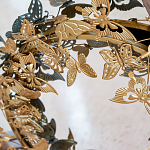 Зеркало круглое в металлической раме украшенной фигурами бабочек Butterflies варинант исполнения - 3 | Loft Concept в Кирове