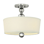 Потолочный светильник с белым цилиндрическим плафоном и шарообразными деталями Hinkley варинант исполнения - 1 | Loft Concept в Кирове