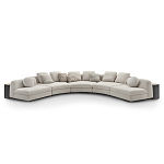 Большой угловой Диван California трансформер с приставными деревянными модулями   варинант исполнения - 1 | Loft Concept в Кирове