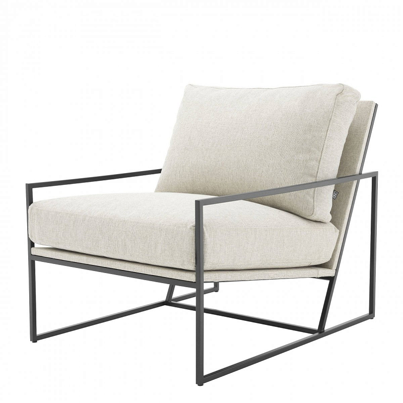 Кресло Eichholtz Chair Rowen Молочный Темная бронза Кресло Eichholtz Chair Rowen Молочный Темная бронза в Кирове | Loft Concept