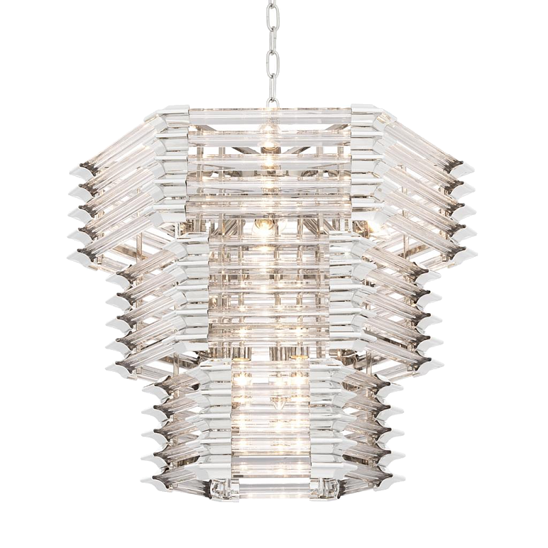 Люстра Chandelier Wren Никель Прозрачный (Transparent) Люстра Chandelier Wren Никель Прозрачный (Transparent) в Кирове | Loft Concept