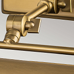 Светильник для картин цвета состаренная латунь с широким плафоном на прямоугольном основании Elstead Lighting варинант исполнения - 10 | Loft Concept в Кирове