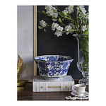 Чаша белая с синим цветочным узором Chino Dishes варинант исполнения - 3 | Loft Concept в Кирове