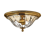 Потолочный светильник цвета латунь с прозрачным плафоном в форме чаши Hinkley варинант исполнения - 1 | Loft Concept в Кирове