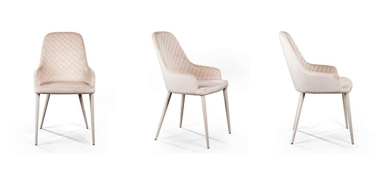 Стул Douglas Rhombus Chair Бежевый Велюр Стул Douglas Rhombus Chair Бежевый Велюр - Loft-Concept в Кирове
