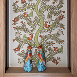 Обои с вышивкой ручной работы Fyodor Original colourway on linen варинант исполнения - 1 | Loft Concept в Кирове