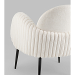 Полукресло Wave Stripes букле белый варинант исполнения - 3 | Loft Concept в Кирове