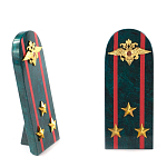Сувенир Погон МВД из натурального камня змеевик Souvenir Epaulets варинант исполнения - 7 | Loft Concept в Кирове