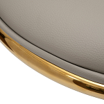 Стул бежевый из экокожи на золотых ножках Attribute of Elegance варинант исполнения - 3 | Loft Concept в Кирове