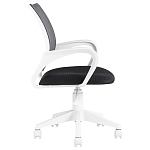 Офисное кресло с основанием из белого пластика Desk chairs Black варинант исполнения - 3 | Loft Concept в Кирове