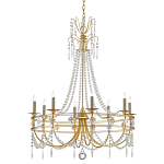 Люстра с декором из прозрачных бусин Glowing Crystals варинант исполнения - 2 | Loft Concept в Кирове