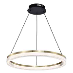 Люстра подвесная круглая светодиодная с золотым каркасом Ring Horizontal варинант исполнения - 3 | Loft Concept в Кирове