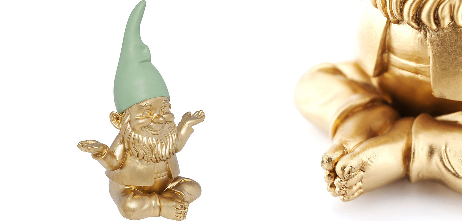 Статуэтка Golden Meditating Gnome Статуэтка Golden Meditating Gnome - Loft-Concept в Кирове