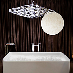 Люстра подвесная с тонкой металлической конструкцией цвета хром Quasar варинант исполнения - 7 | Loft Concept в Кирове