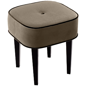Квадратный мягкий пуф на черных ножках Winton Pouf Square