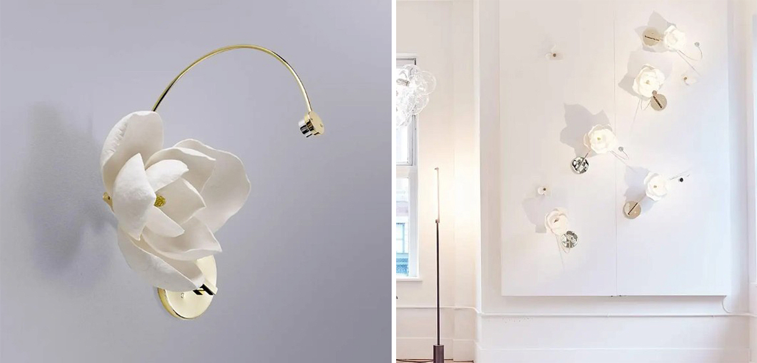 Бра Белый Цветок Lure Sconce by PELLE Бра Белый Цветок Lure Sconce by PELLE - Loft-Concept в Кирове