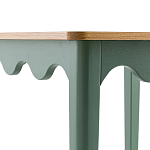 Деревянный обеденный стол Wavy Wooden Dining Table Green варинант исполнения - 4 | Loft Concept в Кирове