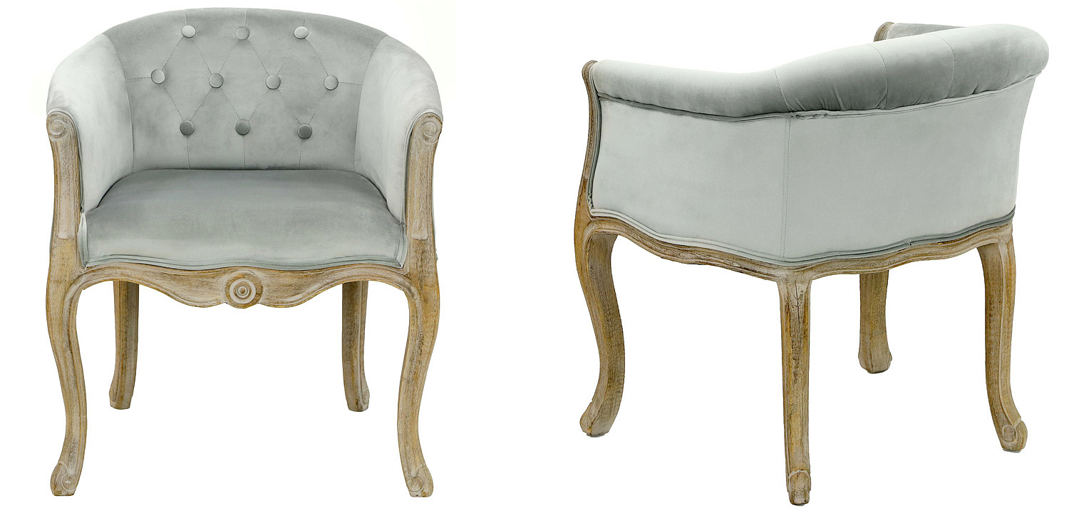 Кресло French Provence Armchair Roderic light blue Кресло French Provence Armchair Roderic light blue - Loft-Concept в Кирове