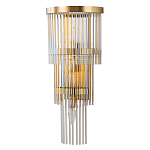 Бра с золотистым основанием и прозрачными трубками Nembus варинант исполнения - 1 | Loft Concept в Кирове