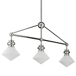 Люстра линейная с ромбовидными плафонами Pointed Diamond Shade варинант исполнения - 5 | Loft Concept в Кирове