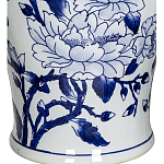 Ваза с крышкой и синим цветочным узором Blue & White Ornament  варинант исполнения - 3 | Loft Concept в Кирове