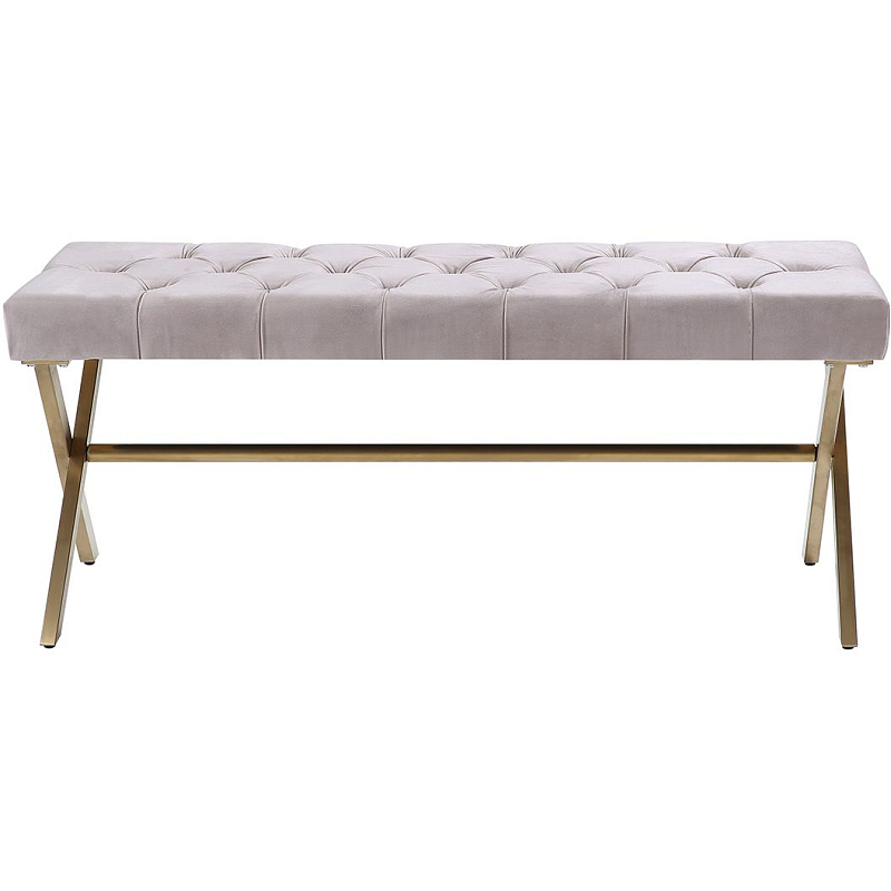 Банкетка Benito Juarez velour Бежевый Банкетка Benito Juarez velour Бежевый в Кирове | Loft Concept