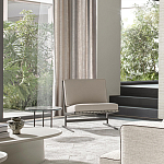 Дизайнерское кресло без подлокотников кожаное на металлическом каркасе PAULA Armchair варинант исполнения - 5 | Loft Concept в Кирове