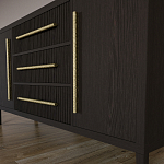 Буфет Primo с тремя ящиками и двумя фасадами Темный орех варинант исполнения - 8 | Loft Concept в Кирове