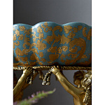 Чаша с орнаментом на бронзовых ножках в виде ангелов Eden Garden варинант исполнения - 8 | Loft Concept в Кирове