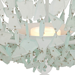 Люстра круглая с каскадом из декоративных элементов Sea Glass варинант исполнения - 3 | Loft Concept в Кирове