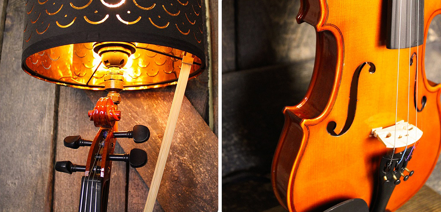 Настольная лампа Violin brown Настольная лампа Violin brown - Loft-Concept в Кирове