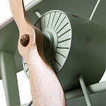 Полка книжная зеленая в виде аэроплана в стиле лофт FLY варинант исполнения - 2 | Loft Concept в Кирове