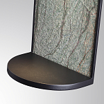 Настенный светильник зеленого цвета с черной рамкой овальной формы с полкой Herbarium  варинант исполнения - 5 | Loft Concept в Кирове