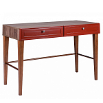 Стол письменный из массива бука с 2-мя ящиками красный Wenge Light варинант исполнения - 1 | Loft Concept в Кирове