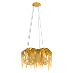 Люстра подвесная круглая с изогнутыми металлическими дугами и ниспадающими цепочками 65 см Atlantis Chain варинант исполнения - 2 | Loft Concept в Кирове