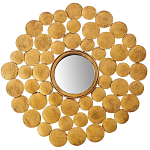 Настенное зеркало Ernest Metal Brass Mirror варинант исполнения - 1 | Loft Concept в Кирове