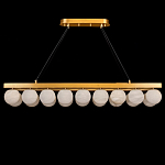 Люстра линейная прямоугольная с сферическими плафонами Phased Spheres варинант исполнения - 1 | Loft Concept в Кирове