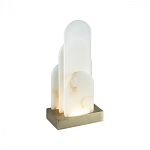 Настольная лампа с белыми вертикальными элементами Alabaster Totem   варинант исполнения - 5 | Loft Concept в Кирове