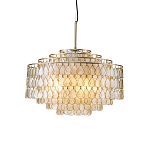 Люстра многоярусная с декором из натуральной морской ракушки Iridescent Light варинант исполнения - 1 | Loft Concept в Кирове
