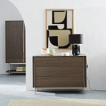 Платяной шкаф из серого дуба Sawada Gray Oak Wardrobe варинант исполнения - 8 | Loft Concept в Кирове