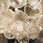 Люстра подвесная с рифлёными стеклянными шарами в форме воздушного облака Berries Chandelier варинант исполнения - 3 | Loft Concept в Кирове