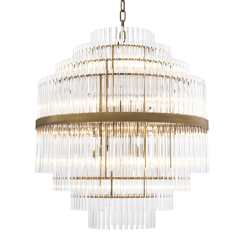Люстра Chandelier East Латунь Античная полированная Прозрачный (Transparent) Люстра Chandelier East Латунь Античная полированная Прозрачный (Transparent) в Кирове | Loft Concept
