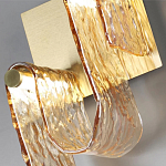 Бра волнистой формы из фактурного стекла Wave варинант исполнения - 8 | Loft Concept в Кирове