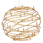 Люстра золотая в форме спирали Fancy Pattern варинант исполнения - 3 | Loft Concept в Кирове