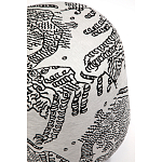 Пуф Wakonda с Круглыми ножками Черно-Белый орнамент варинант исполнения - 4 | Loft Concept в Кирове