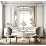 Люстра кольцевая с текстурной огранкой Reflection of Reality варинант исполнения - 5 | Loft Concept в Кирове