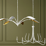 Люстра белая с плафонами в виде лепестков Delicate Flower варинант исполнения - 5 | Loft Concept в Кирове