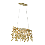 Люстра золотая с декором в виде веток эвкалипта Eucalyptus Branches варинант исполнения - 2 | Loft Concept в Кирове