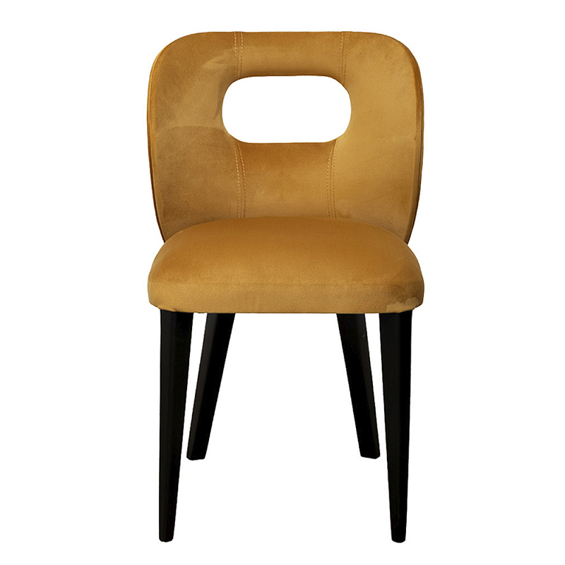 Стул велюровый горчичный Verified Горчичный Черный в Кирове | Loft Concept 
