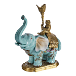 Подсвечник в виде слона из фарфора с бронзовыми элементами Elephant in the Garden of Eden варинант исполнения - 2 | Loft Concept в Кирове